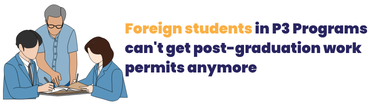 Foreign student is now not eligible for PGWP
