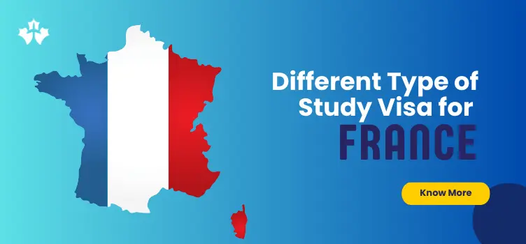 What are Different types of Study Visa For France